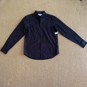 Men's Old Navy Long Sleeve Houndstooth Button Up Shirt Size Small NWT